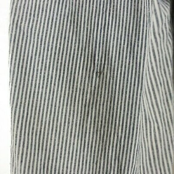 Brandy Melville Tilden Pants O/S Lightweight Skinny Striped Blue White NWD  B90 - Picture 4 of 5